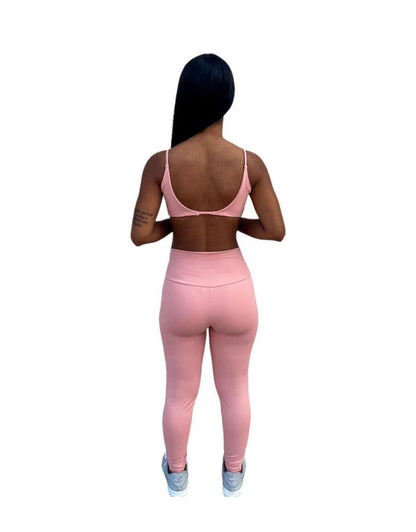 Conjunto Calça Básica Poliamida Light - Nude