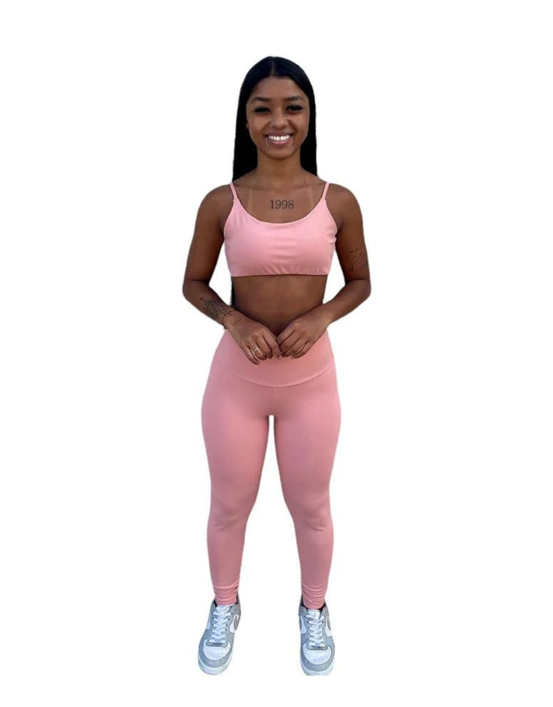 Conjunto Calça Básica Poliamida Light - Nude