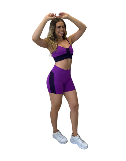 Conjunto Short Empina Sport - Roxo