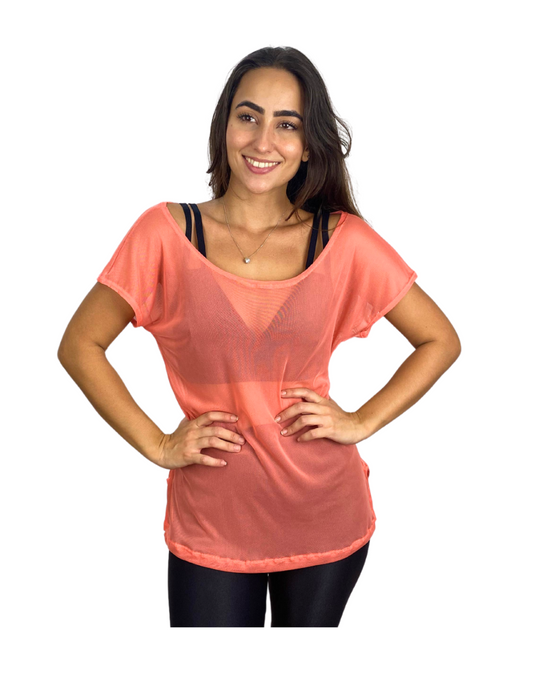 T-Shirt Tule - Salmão