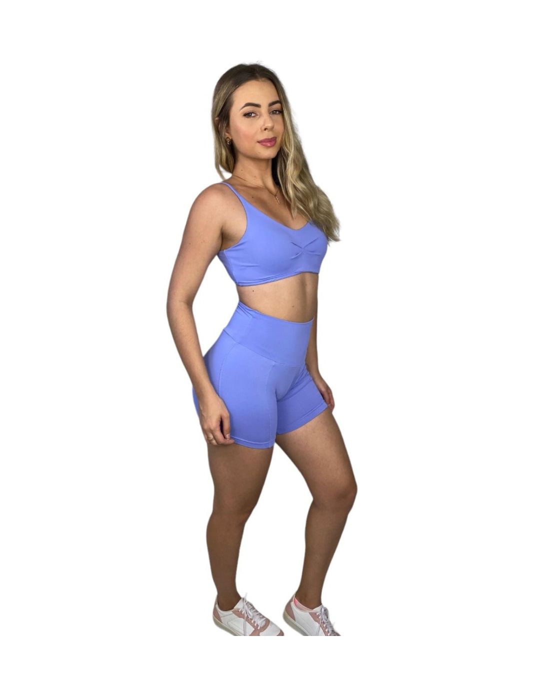 Conjunto Short Básico Poliamida Light - Lilás