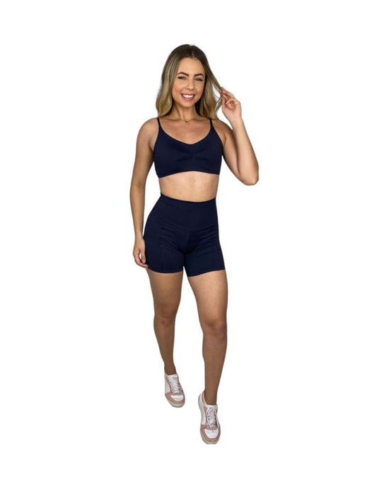 Conjunto Short Básico Poliamida Light - Preto