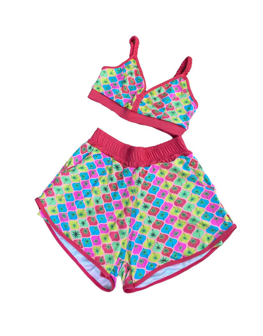 Conjunto Short Sobreposto Poliamida Light - Tropical