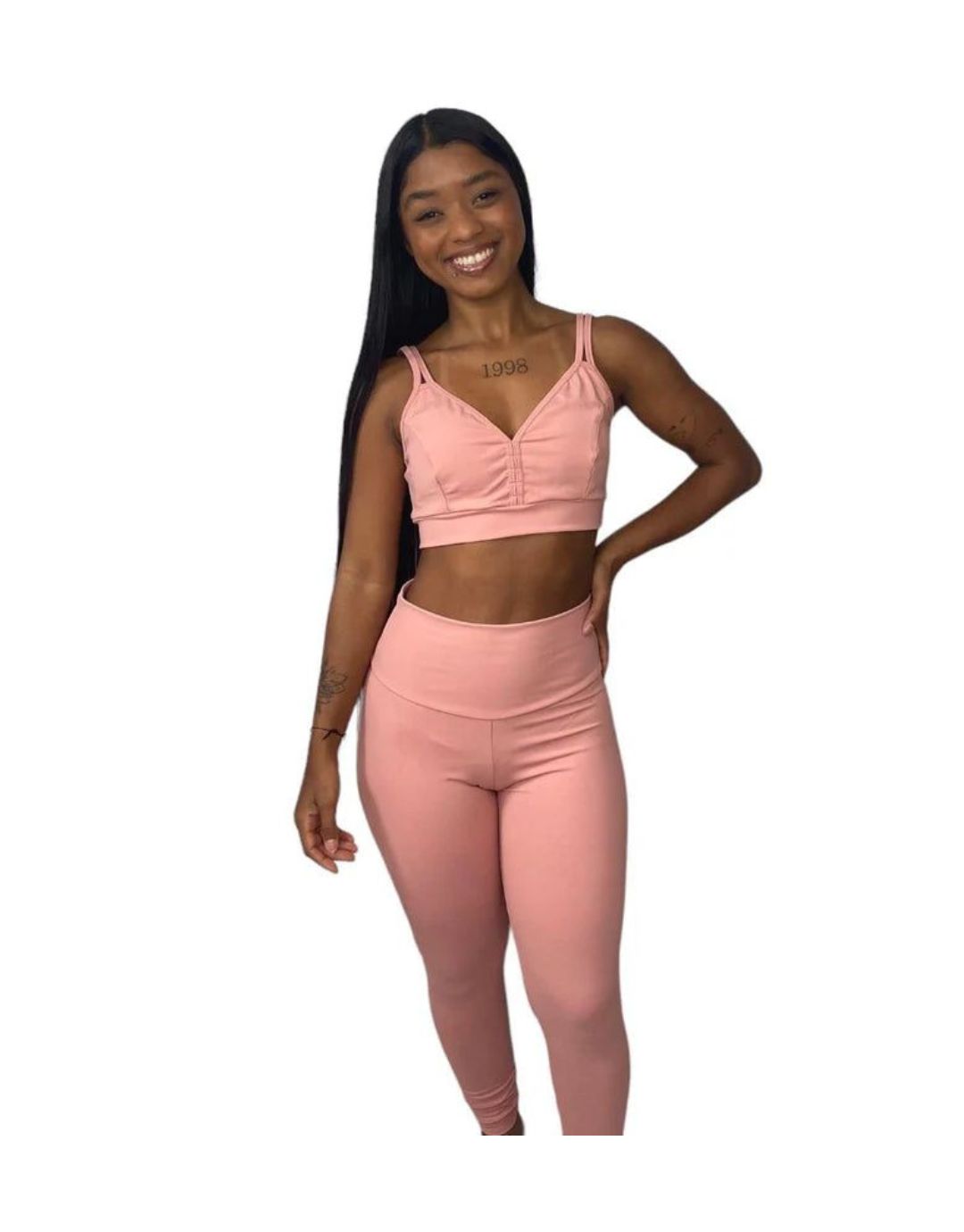 Conjunto Calça Básica Poliamida Light - Nude