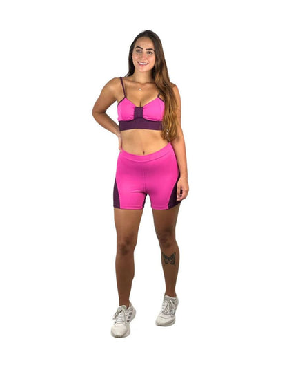 Conjunto Short Básico Sport - Rosa