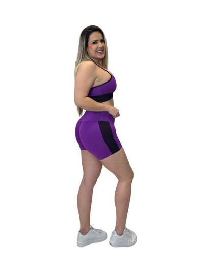 Conjunto Short Empina Sport - Roxo