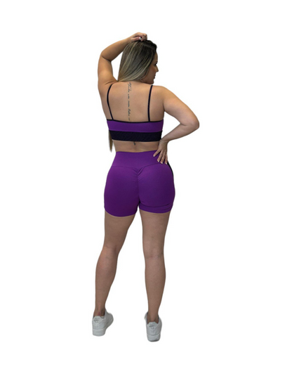 Conjunto Short Empina Sport - Roxo