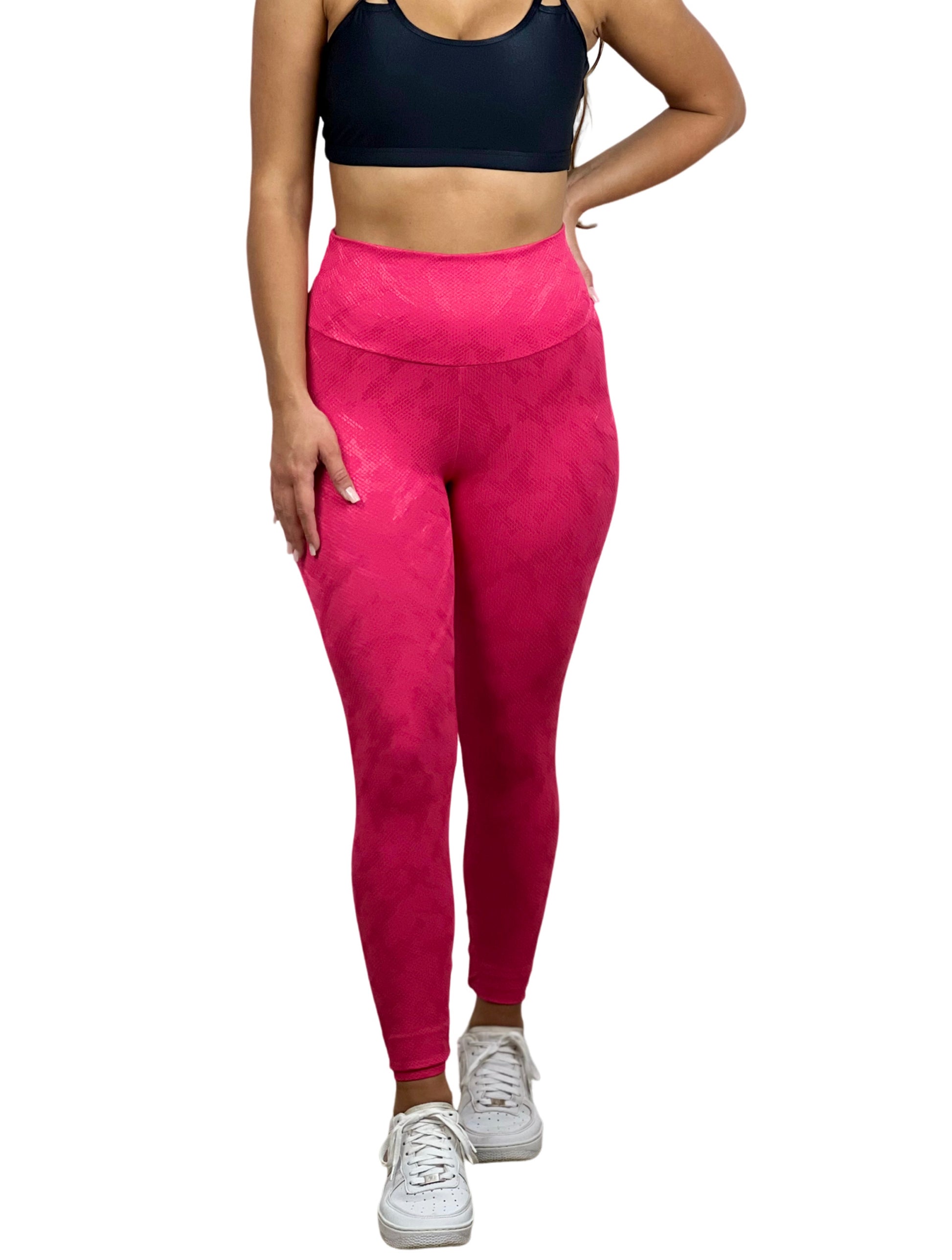 Legging Básica - Textura Animal Print Pink – LZ Fitness