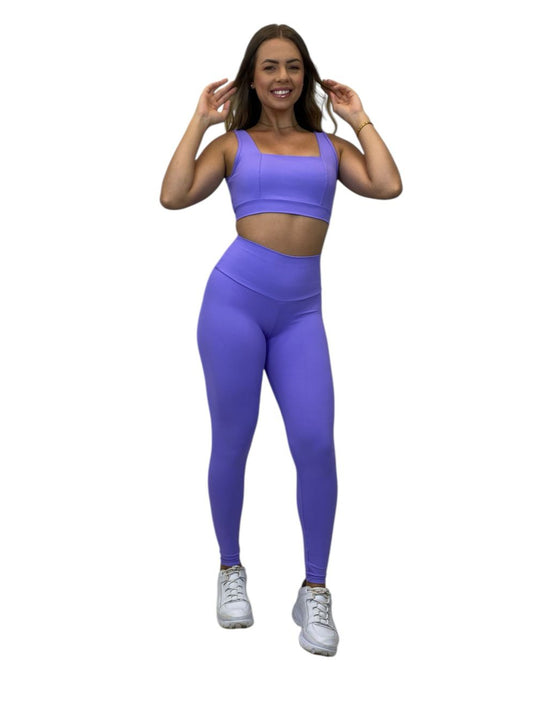 Conjunto Calça Básica Poliamida Light - Lilás