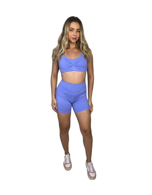 Conjunto Short Básico Poliamida Light - Lilás