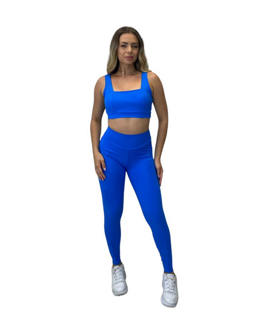 Conjunto Calça Básica com Bolso Max Poliamida - Azul Royal