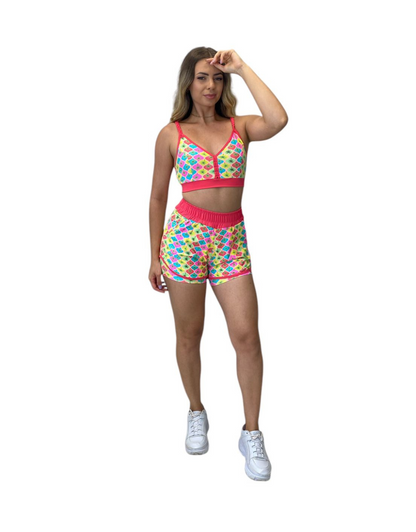 Conjunto Short Sobreposto Poliamida Light - Tropical