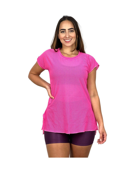 T-Shirt Tela - Rosa