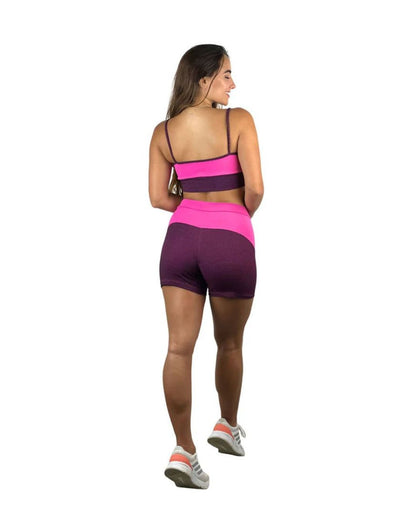 Conjunto Short Básico Sport - Rosa