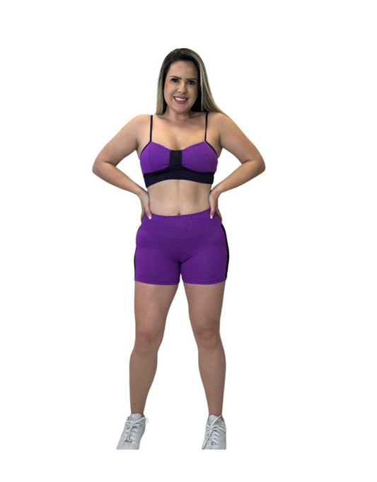 Conjunto Short Sport Básico - Roxo