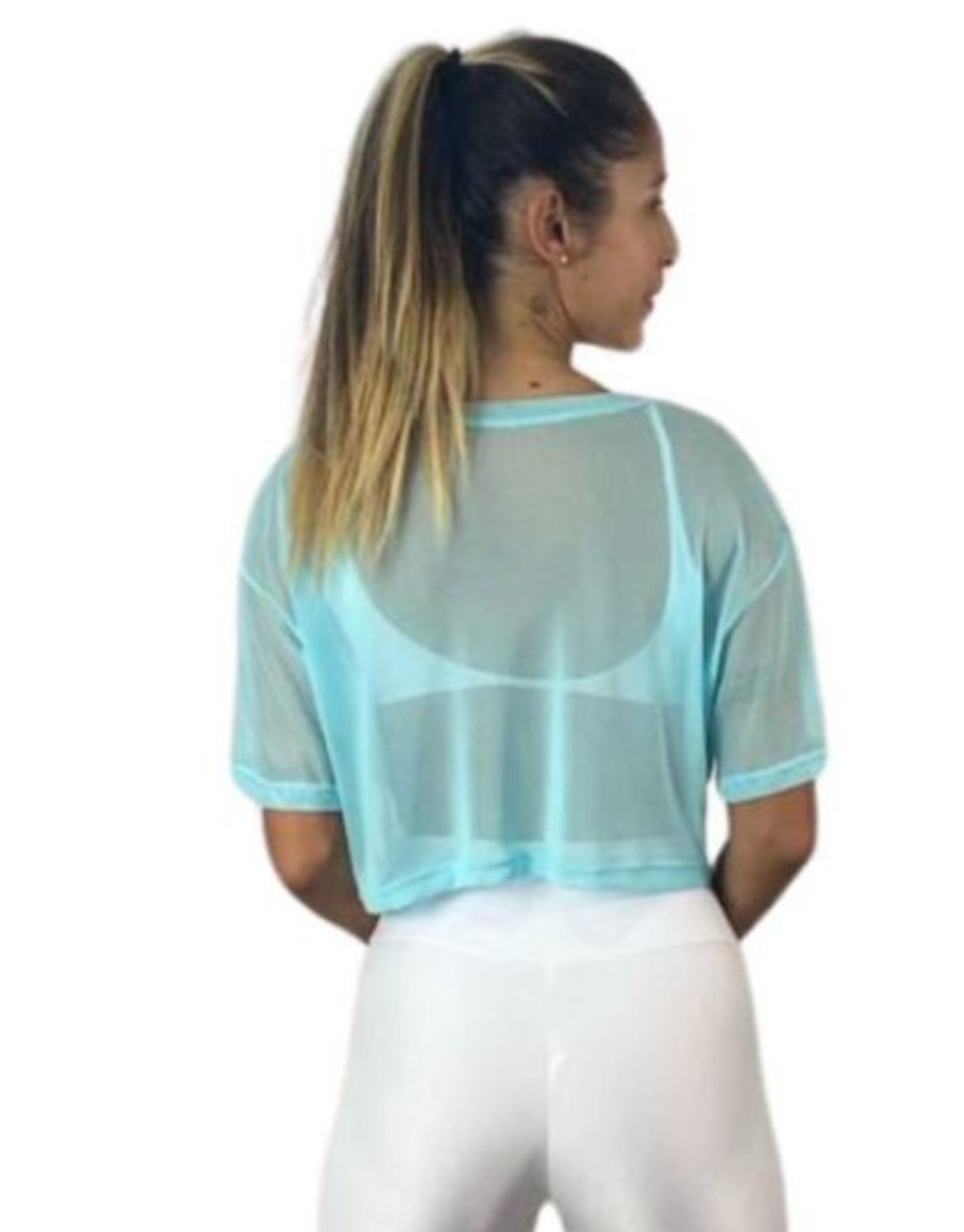Mini Blusa Tule - Verde Menta